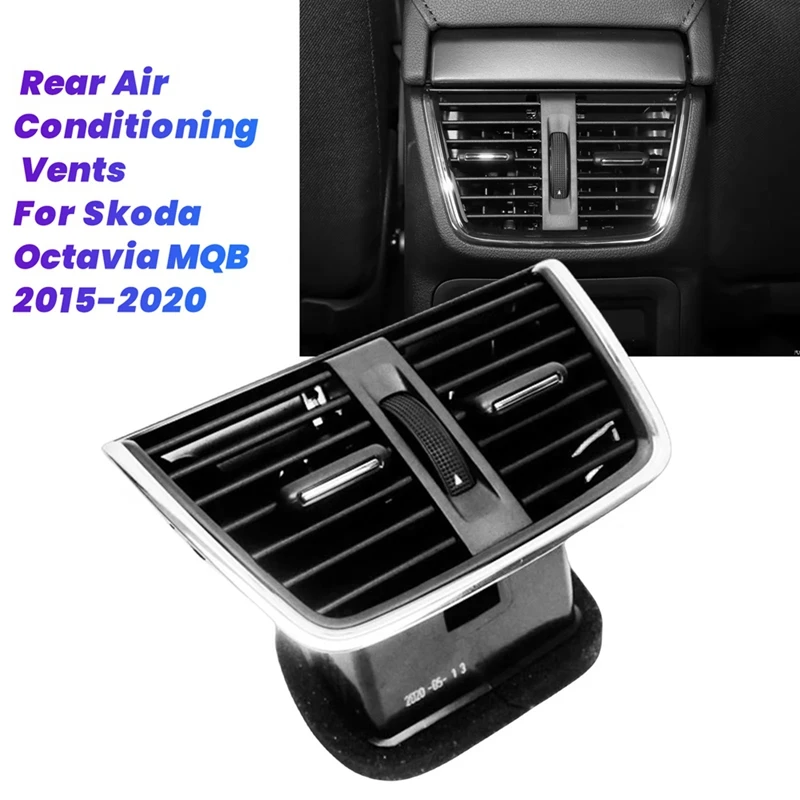 Car Air Conditioner Rear Outlet Grille 5ED 819 203 For Skoda Octavia MQB2015-2020 Centre Console A/C Air Vent Louver