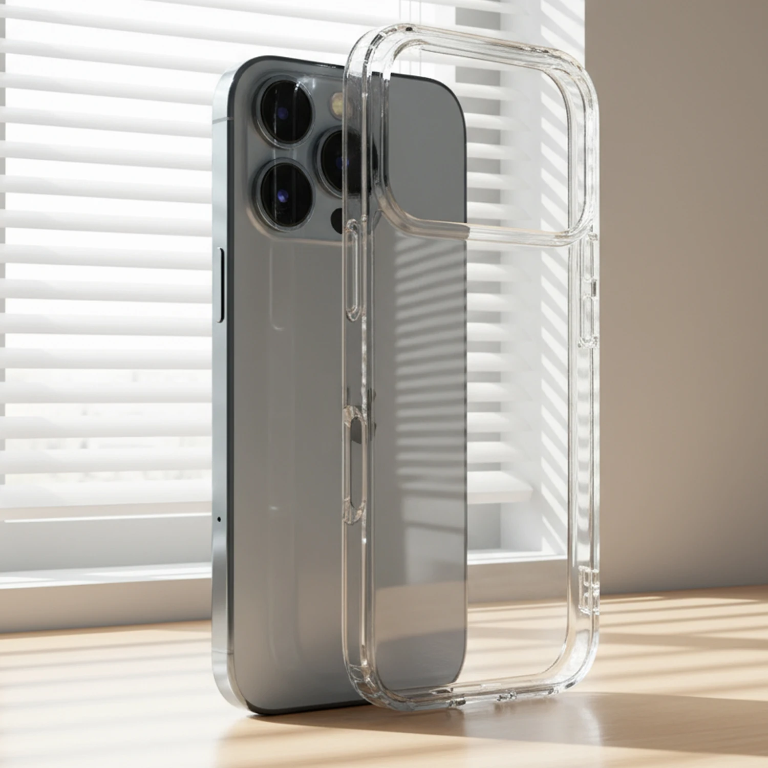 Shockproof Bumper Clear Case Hardness Shell Covers for IPhone17 Air 17Pro Max PC+TPU Cover for IPhone17 17Pro Hardness Shell