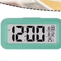 Digital LCD Alarm Clock With Calendar Thermometer For Desk Travel Office Decor Alarm Clocks Accessory In Stock Wholesale