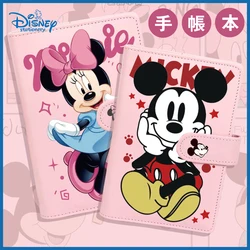 Disney Mickey Mouse PUレザーノートブック、ミニーマウス学生日記、ルーズリーフa6、予算バインダー、ギフトステーショナリー、卸売、友人