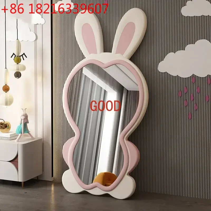 

Зеркало TAO Rabbit Cute Mirror в корейском стиле Kawaii, полноразмерное, эстетичное, напольное, роскошное, для спальни, большое, стоячее, для дома и декора комнаты