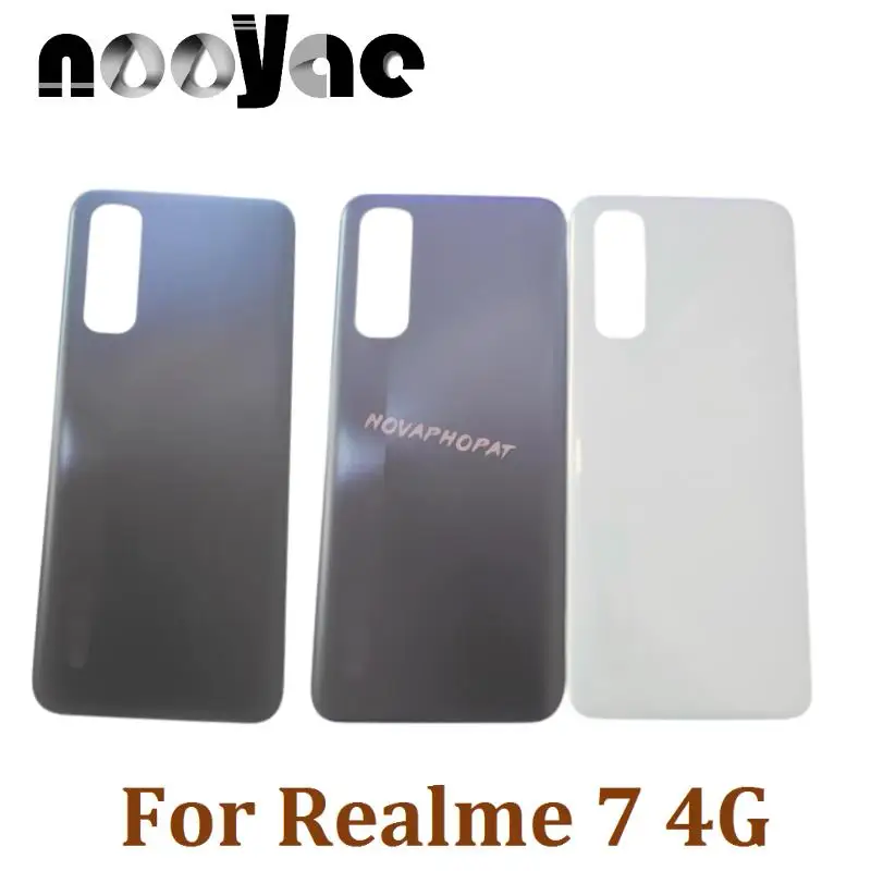 For Realme 7 4G RMX2151 Battery Cover Back Rear Door Housing Case Back Cover