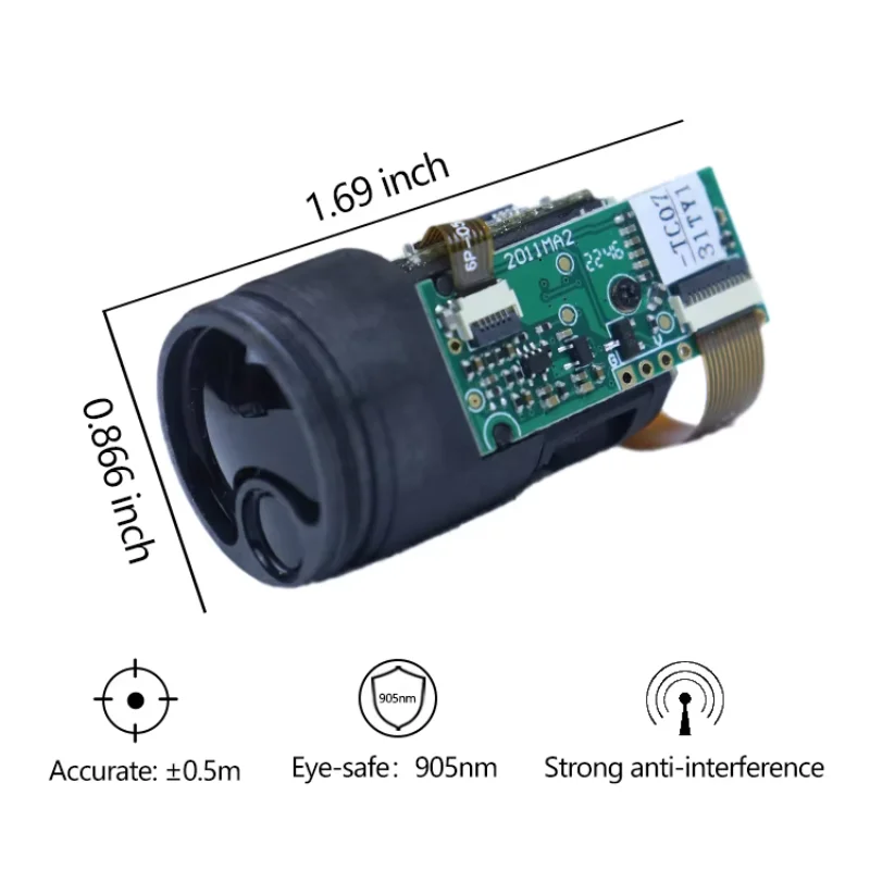 Sensor Pengukur Jarak Laser Digital Modul Laser Pencari Jarak Jauh 700m USB TTL