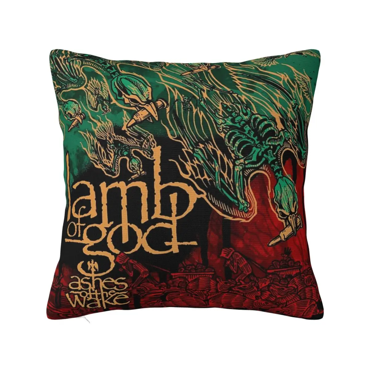 Lamb Of God Ashes Of The Wake Pillow Cover Product Printed Cushion Cover Decor Album Covers Pillow Case Cover Home Multi Size