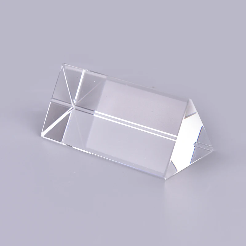 30*30*60mm Triangular Prism BK7 Optical Prisms Glass Physics Teaching Refracted