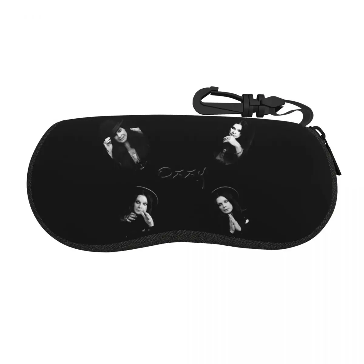 Custom Heavy Metal Shell Eyeglasses Protector Cases Cute Sunglass Case Hard Rock Ozzy Osbourne Collage Glasses Bag