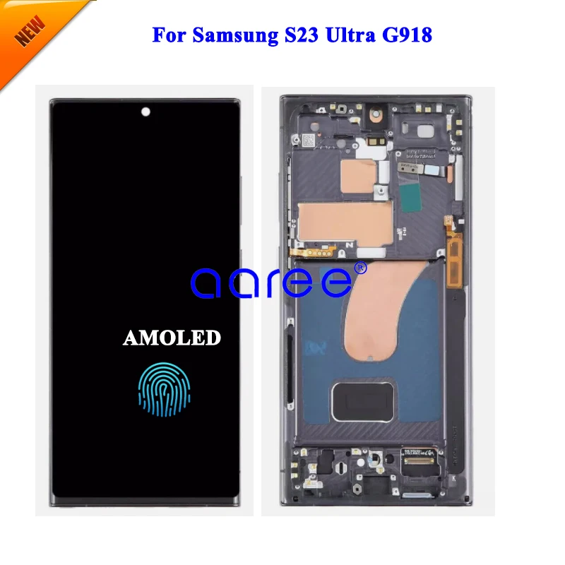 6,67-calowy ekran AMOMLED OLED LCD do Samsung S23 Ultra 5G LCD do Samsung S23 Ultra S918 Ekran LCD Dotykowy Digitizer Zespół