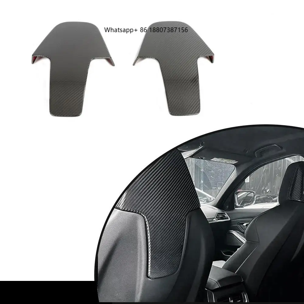 

Dry Carbon Fiber Seat Back Cover Trim for 21-24 forBMW G80 M3 G83 M4