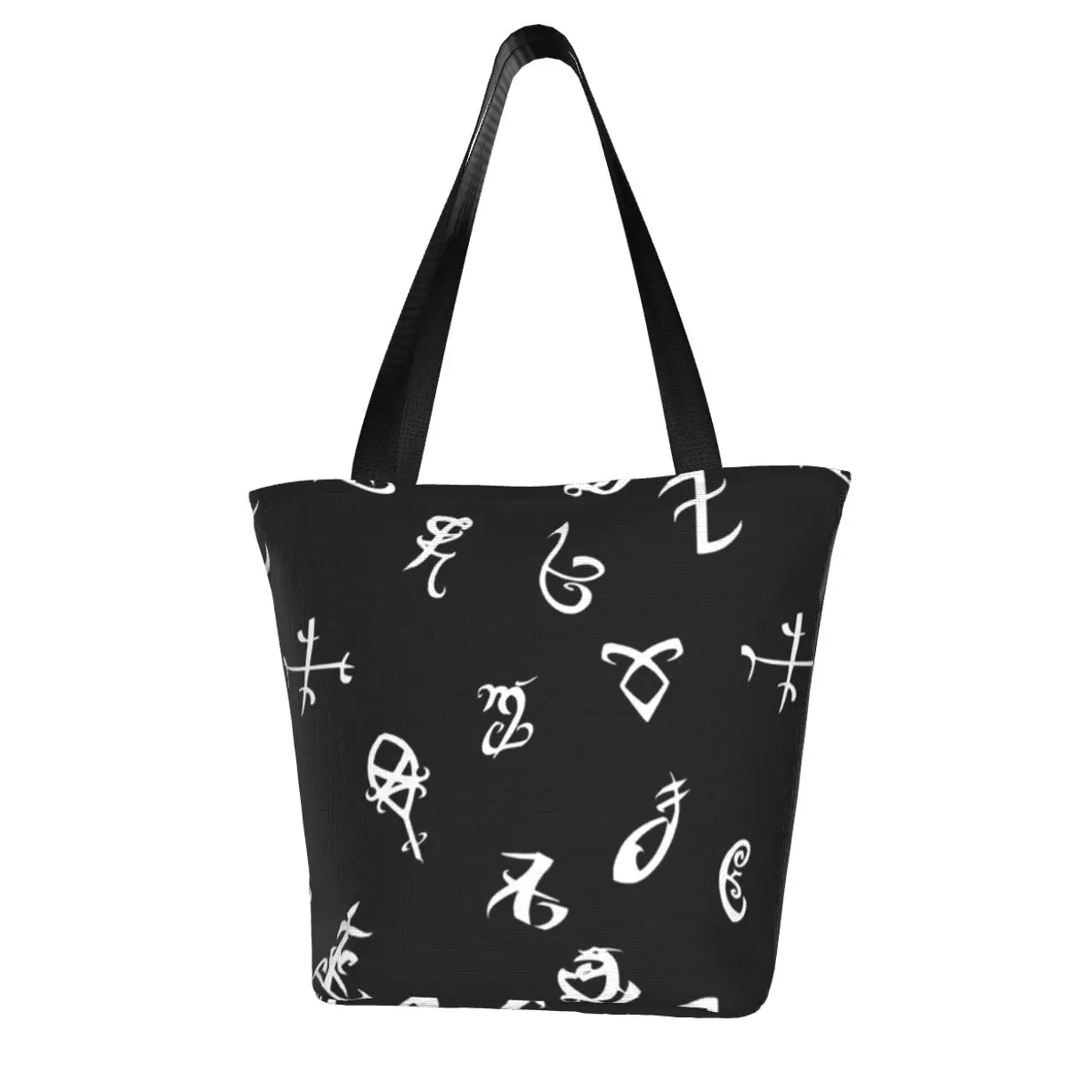 Shadowhunters Angel Shopping Bag Evil Symbol Travel Woman Handbag Gifts Retro Cloth Bags