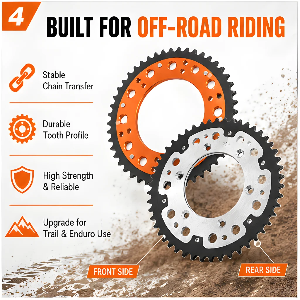 46T, 47T, 48T Motorcycle Rear Sprocket Gear Kit
