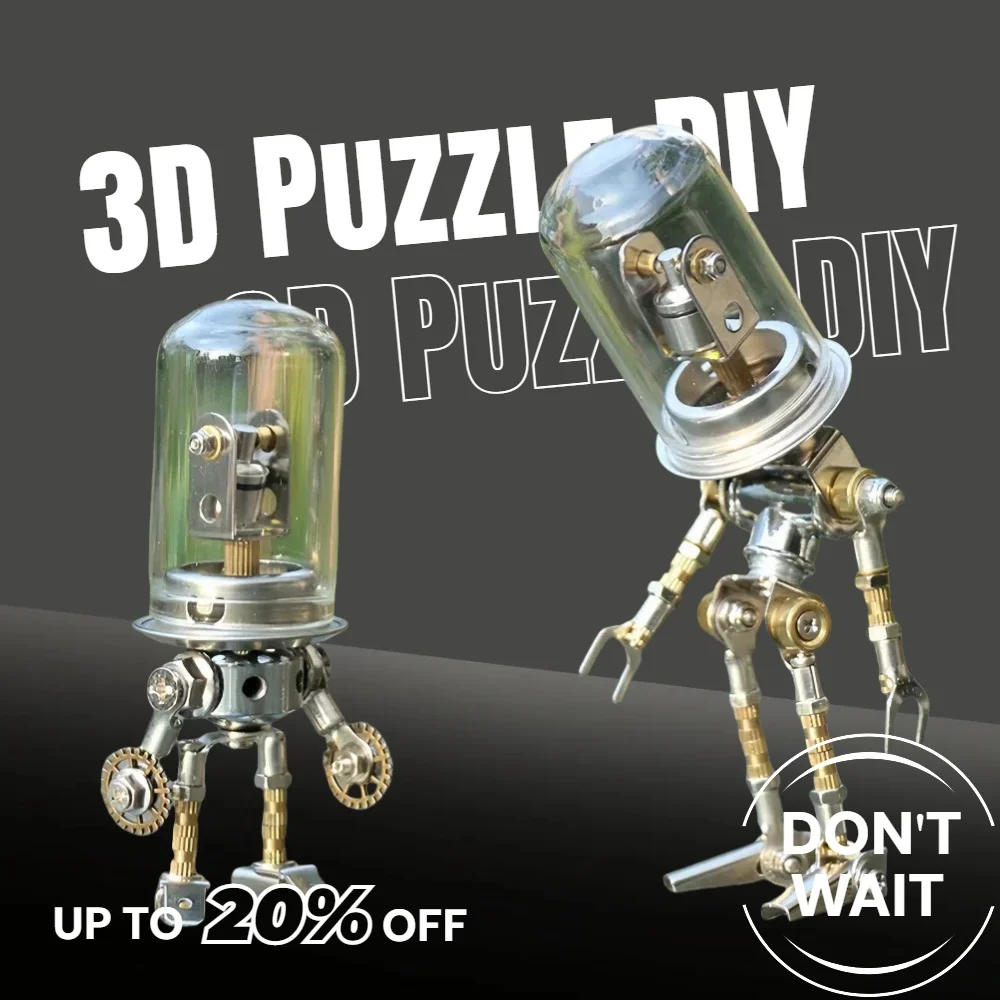 

83Pcs Pilot 3D puzzle metal assembly model, high difficulty mechanical Figurines DIY handmade surprise toy gift Miniatures