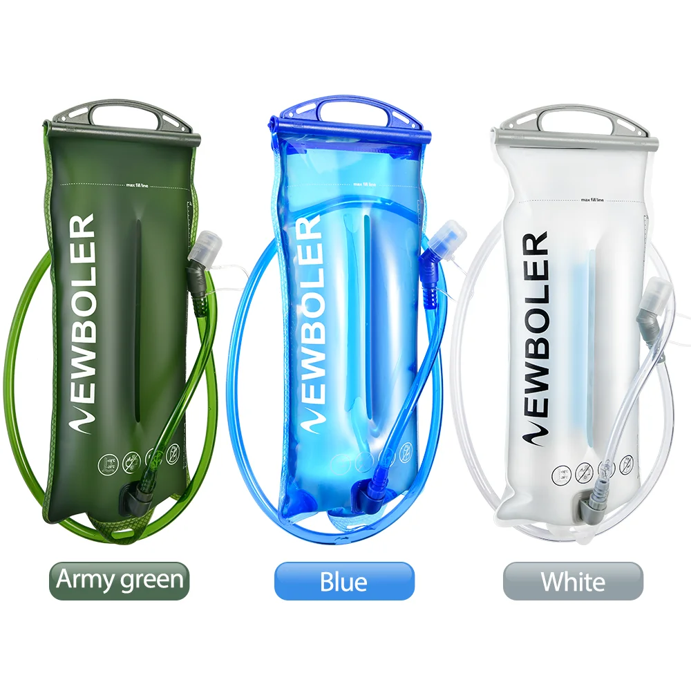 NEWBOLER Wasserblase Trinkrucksack 2L Kapazität PEVA Wasserbeutel Reservoir zum Laufen Radfahren Trinkwasser Aufbewahrungstasche – Detail 15