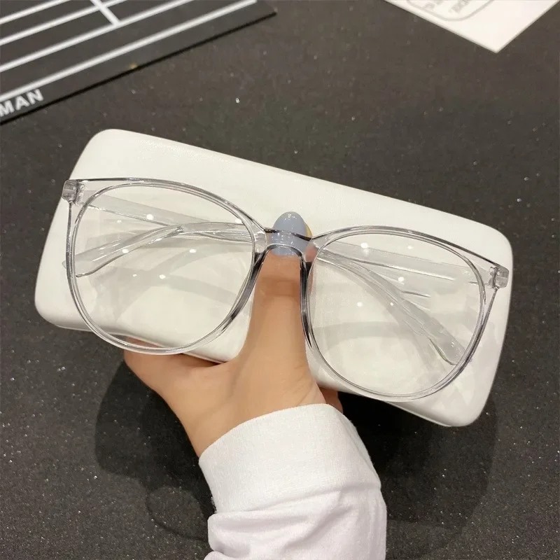 Modne jasne okulary dla osób z krótkowzrocznością Unisex luksusowy Design anty-niebieskie promienie krótkowzroczne okulary Unisex Vintage okrągłe