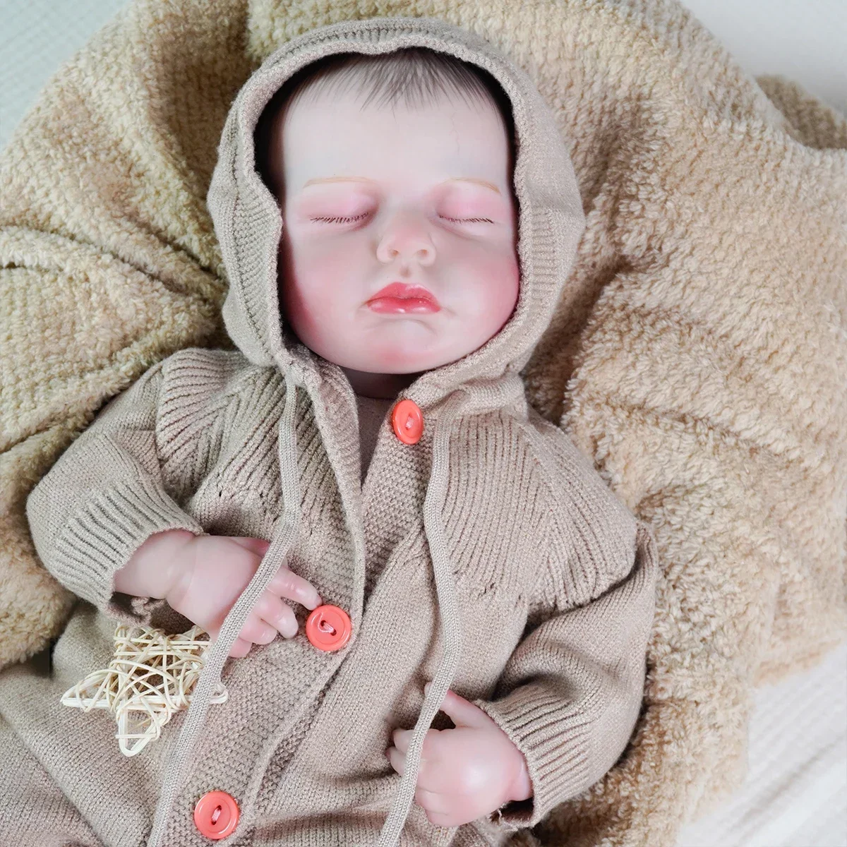 

Realistic Newborn Doll with Soft Body Lifelike Doll Sleeping in Real Life High-quality Handmade Doll Girl's Birthday Gift Toy