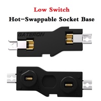 Gateron Low Hot-Swappable Socket Base PCB Mount Plug-in Shaft For Cherry Low MX Switches Custom Mechanical Keyboard Accessories