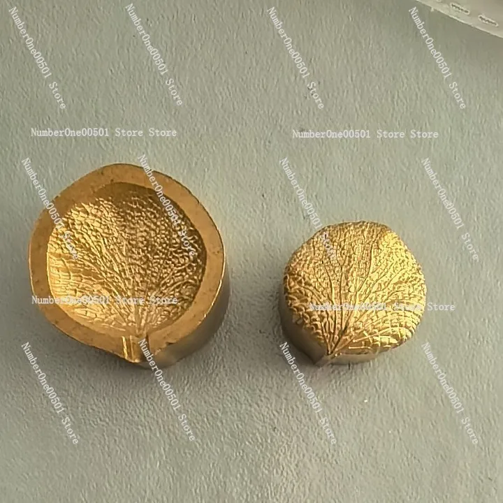 Ginkgo rose copper mold custom ironing device matching tools hand-made dyed cloth flower silk flower setting DIY antique style