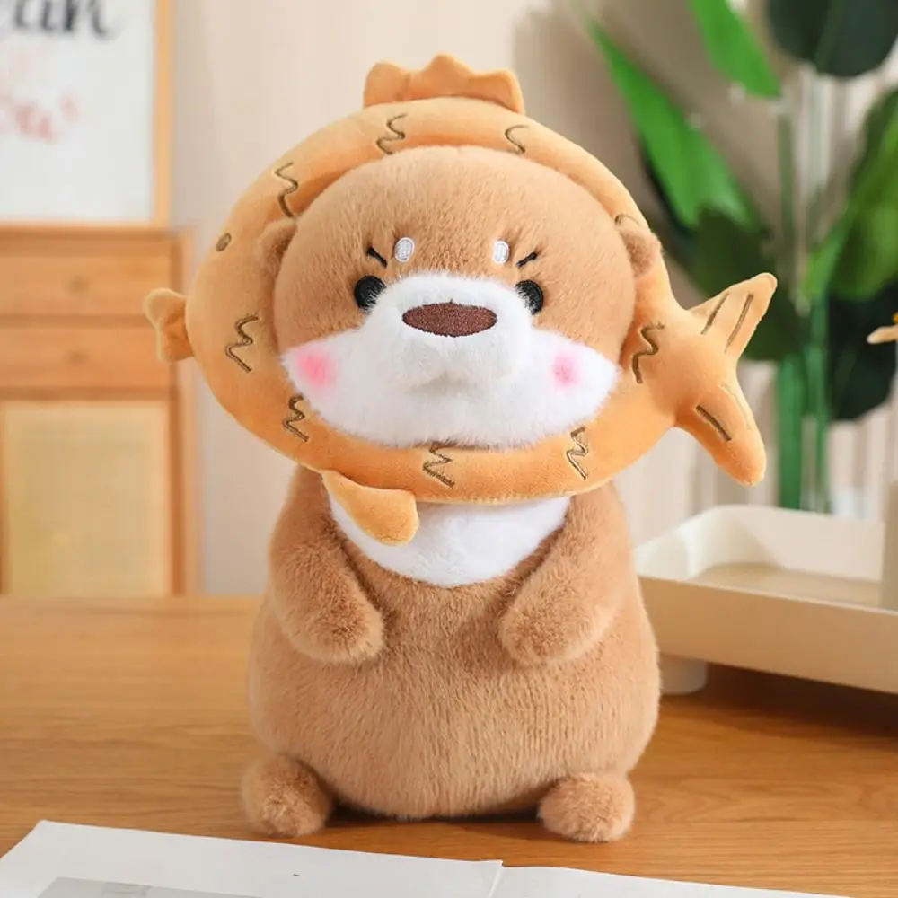 

Fruit Cosplay Soft Material Otter Lovely Design 30/40cm Fruit Otter Transformable Headgear design Kawaii Otter Children Gift