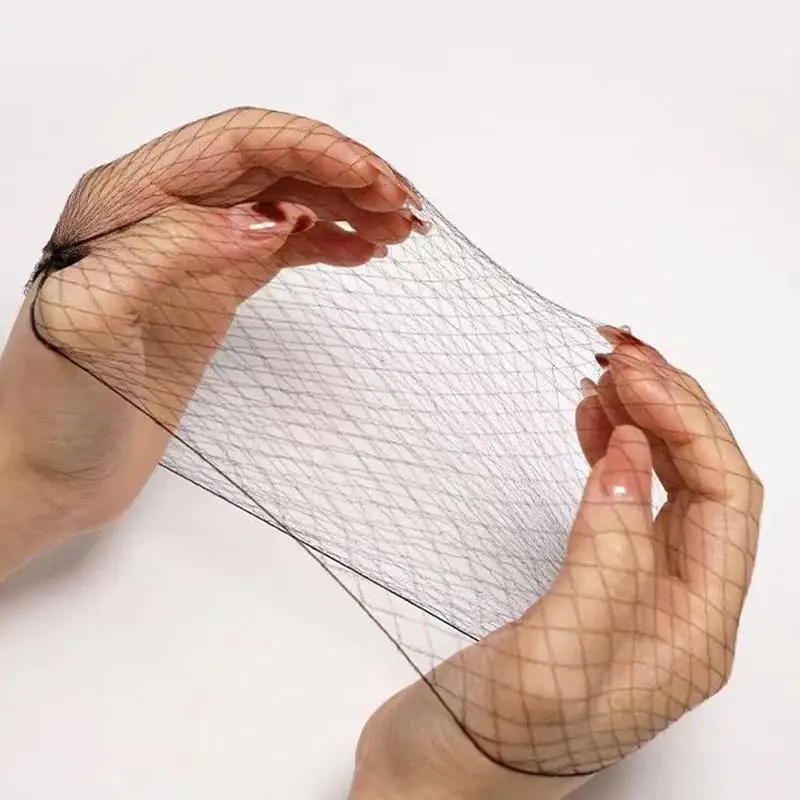 

10Pcs Durable Nylon Hair Net For Bun style Tool Black Blonde Brown Wigs Mesh Styling Hairnets