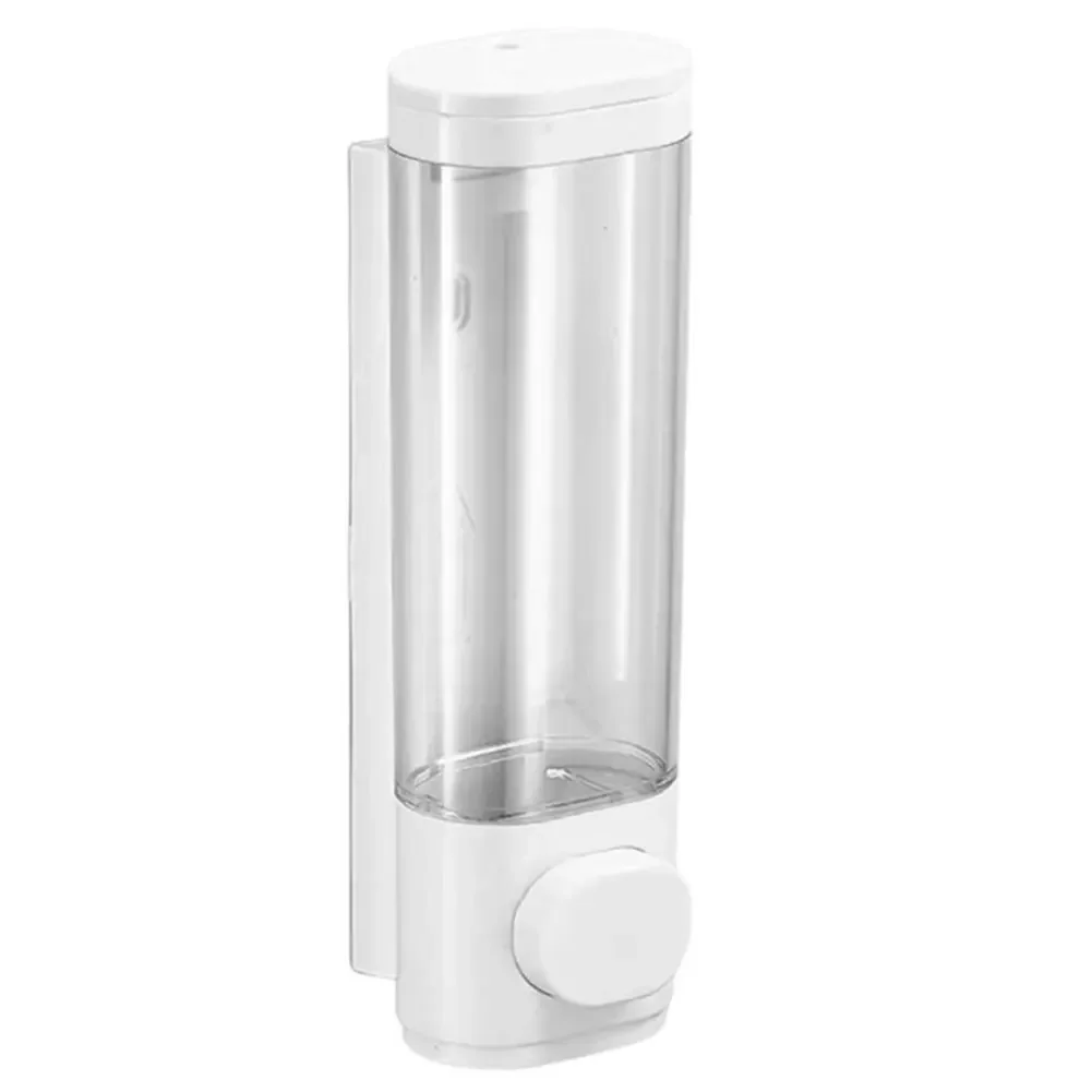 

300ML Liquid Soap Dispenser Wall- Mounted Manual Liquid Dispenser Punchless Soap Dispenser Refillable for Home Hotel Restaurant