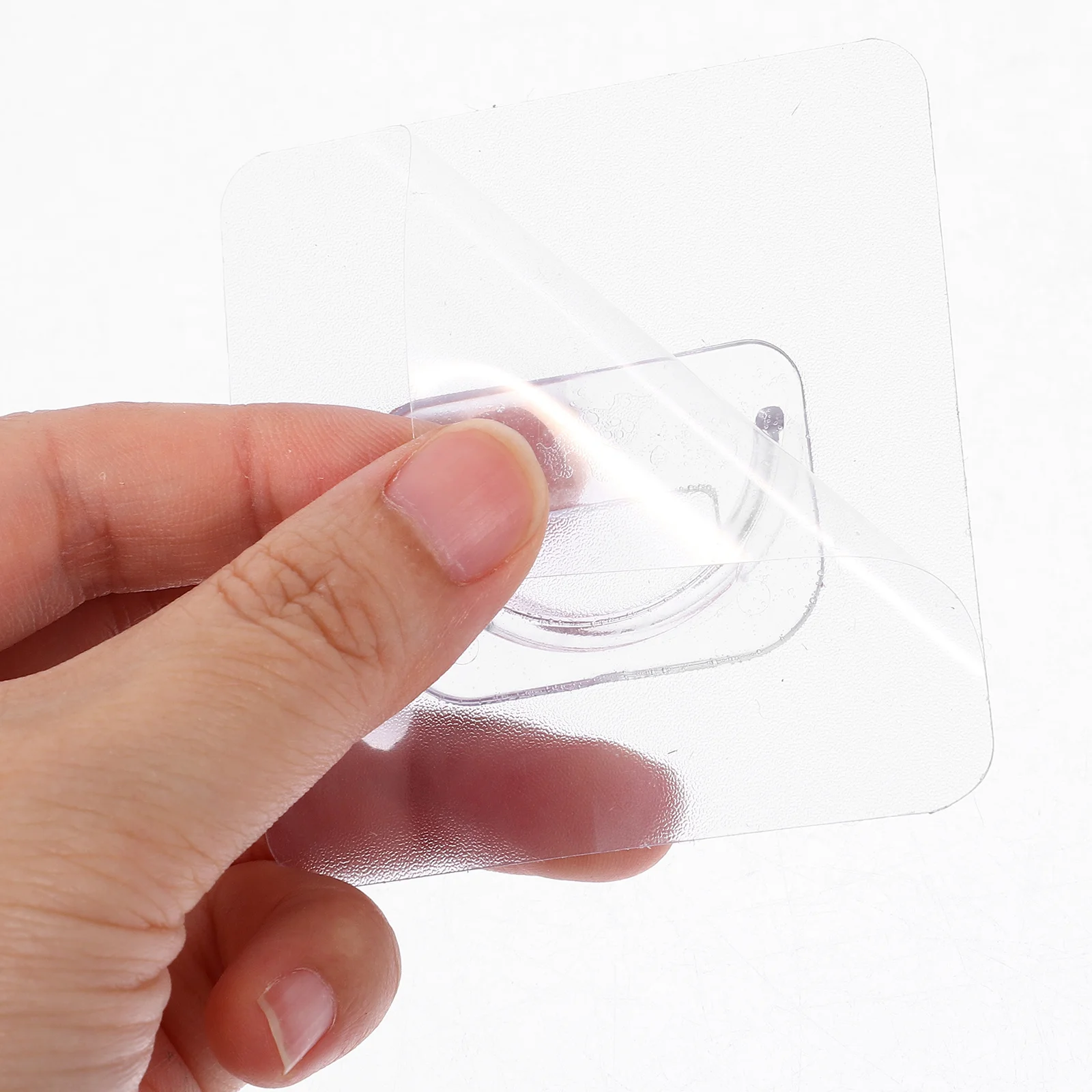 

8pcs Bath Curtain Holder Adhesive No Drill Wall Mount Heavy Duty Tension Rod Support For Bathroom Shower Curtain Rod Brackets