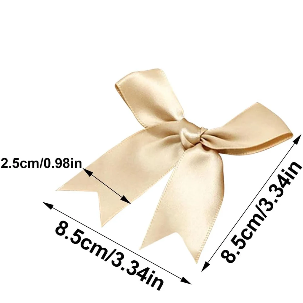 30Pcs Satin Ribbons Handmade Large Bows Embroidery Patches Forest Art Style For Clothing  Hair Clips Headwear Sewing Accessories