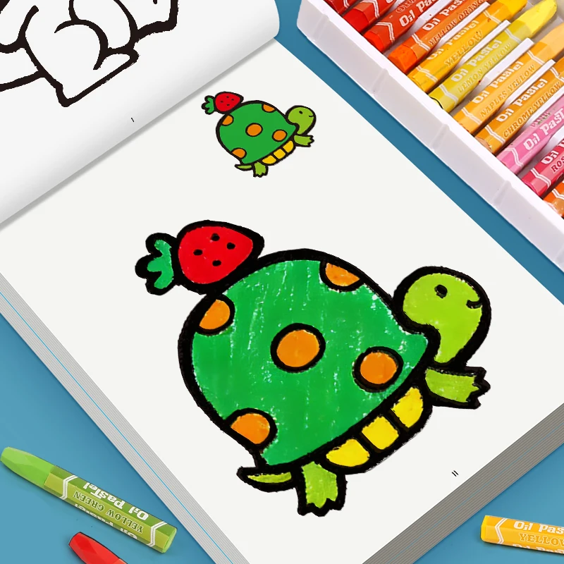 

Детская книжка-раскраска для детей 3-6 лет, 32 страницы, детская книжка-раскраска с граффити на тему животных/овощей