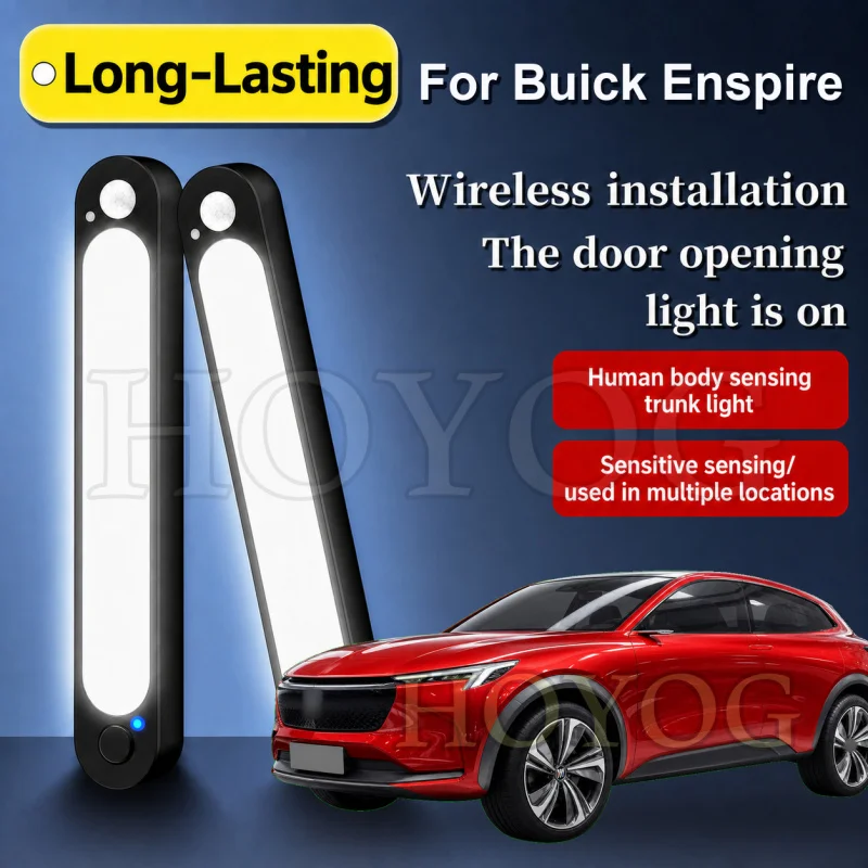 For Buick Enspire 2018-2018 Car Trunk Light LED Lamp Motion Sensor Auto ON OFF Cordless Boot Cargo Light SUV Interior Cabin