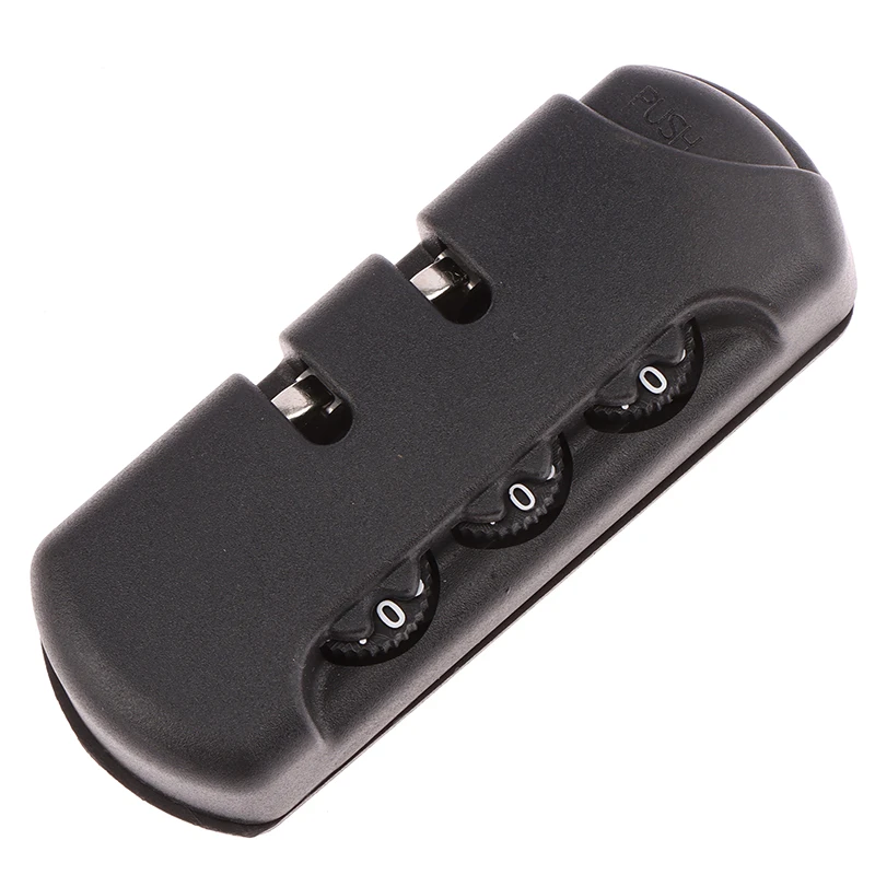 [joy]-Для-дорожного-багажа-чемодана-кода-противоугонный-фиксированный-замок-аксессуары-для-сумки-на-цепочке-черный-пластиковый-3-значный-комбинированный-замок