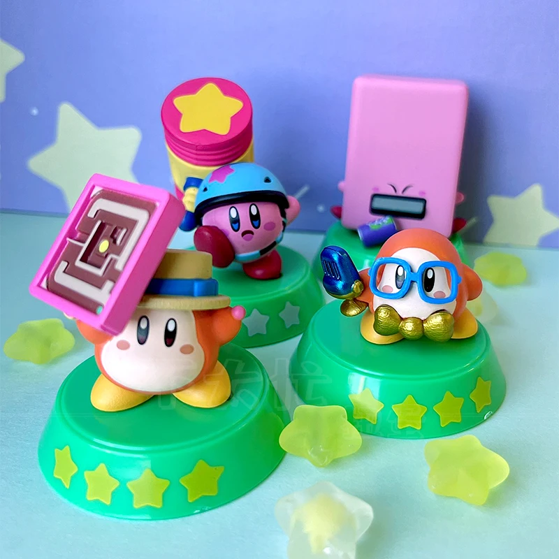 4 Teile/satz Echte Bandai Kirby Explore Discover 06 Twisted Eggs Anime Action Figur Modell Spielzeug Geschenk für Geburtstag