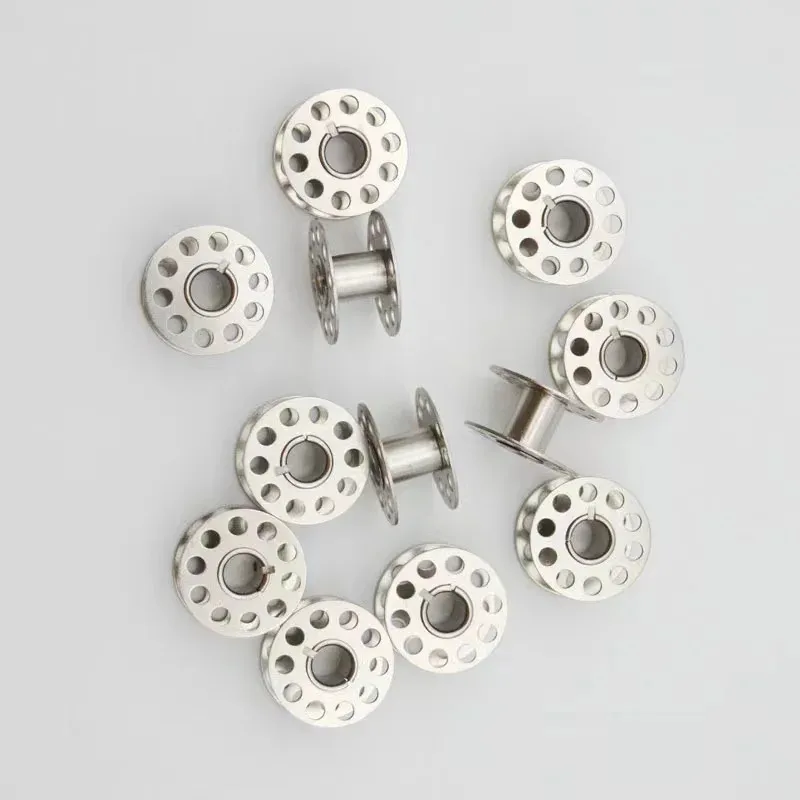 10-80PCS High Quality Metal Bobbins Spool Sewing Craft Tool Stainless Steel Sewing Machine Bobbins Spool for