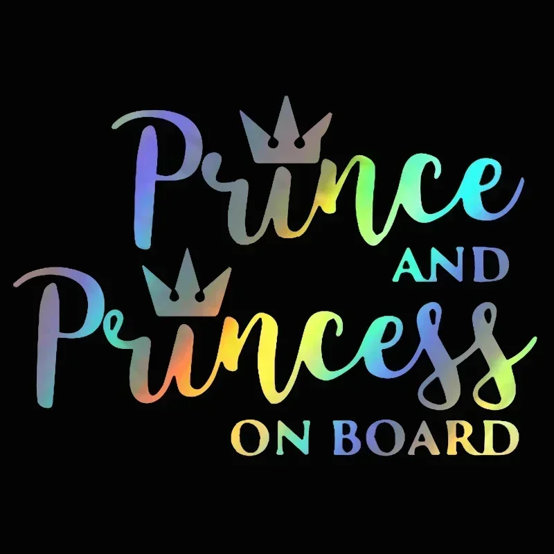 Interesting car stickers princess baby on board vinyl stickers girl daughter warning signs, car styling view 5