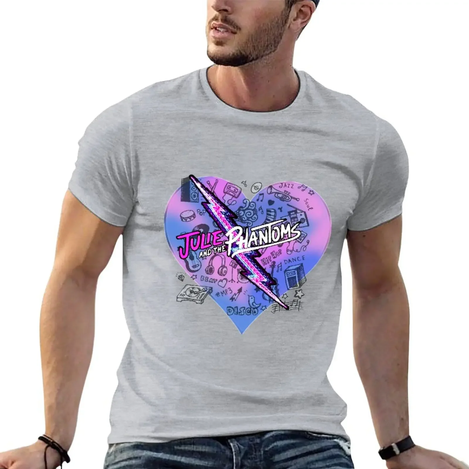 

Julie And The Phantoms luke heart T-Shirt Aesthetic clothing sublime t shirt for men