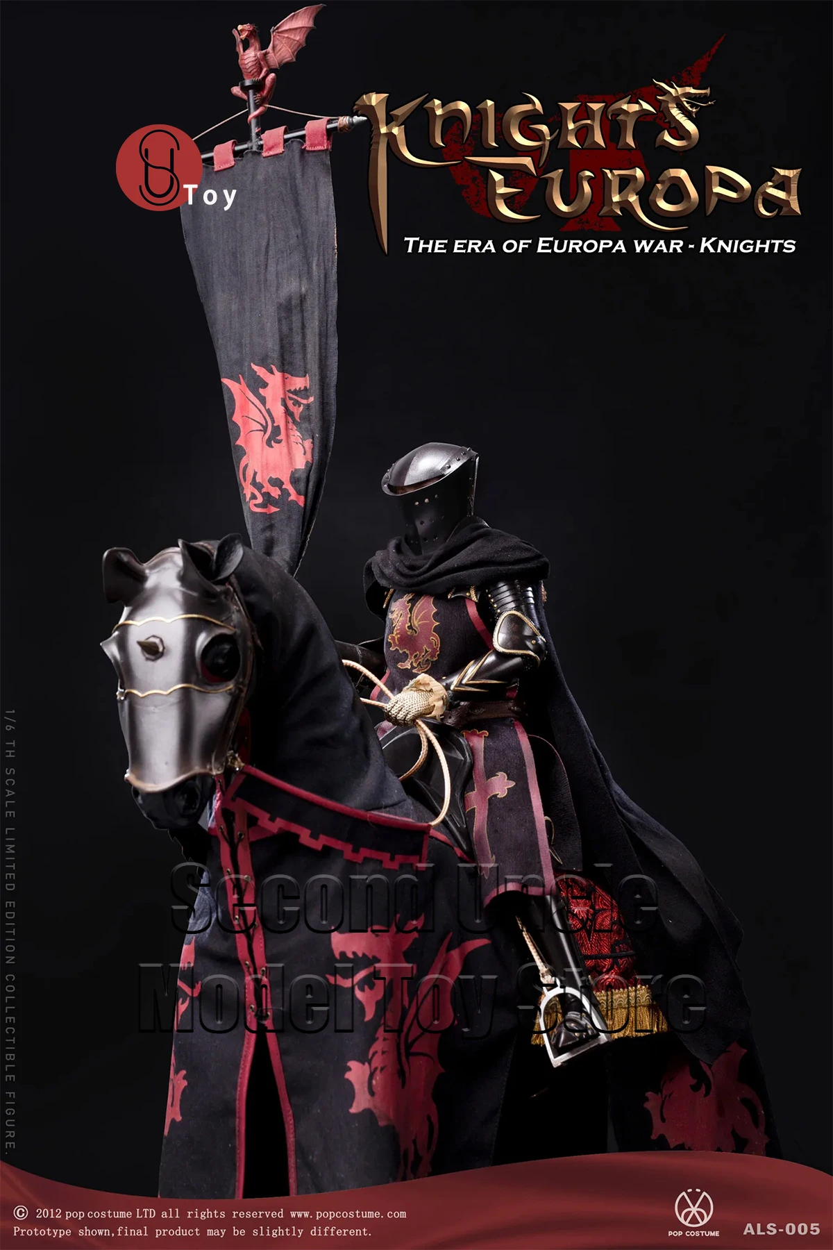 

POPTOYS ALS005 ALS007 1/6 Armor Legend Series The Era of Europa War Dragon Knight Action Figure Full Set Collectible Model Toys