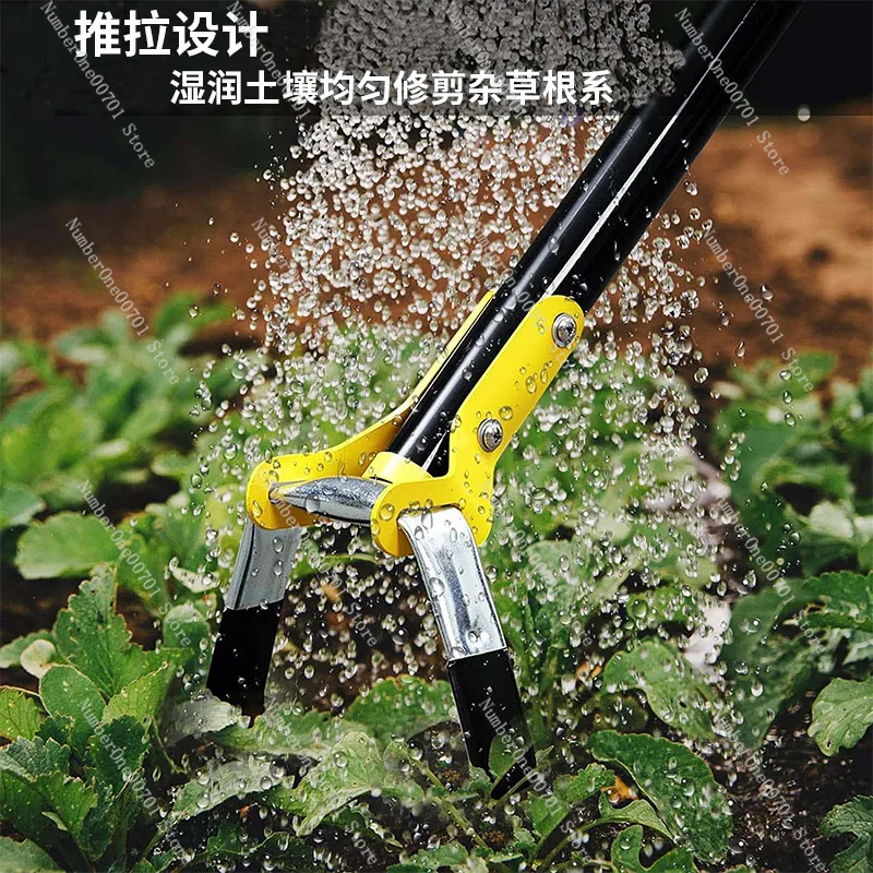 Stirrup Loop Weeding Hoe Durable Garden Weeder Hand Tool Efficient Weed Remover For Yard And Landscape Gardening Work