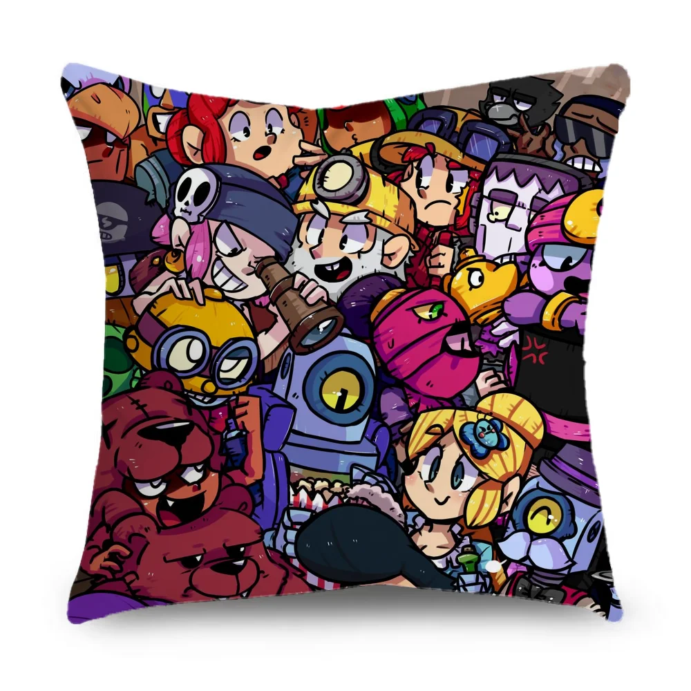 B-rawl Game S-Stars  Pillow Case Pillowcase Home Sofa Cushions Car Cushions Pillowcover Office Pillowshell Pillow