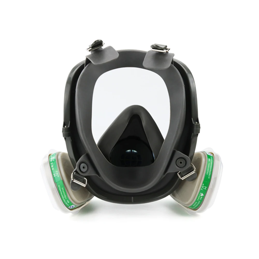 17/35 in 1 Organic Vapor 6800 Full Face Gas Mask Three-port Respirator Paint Chemical Pesticide Laboratory Anti-dust Filter