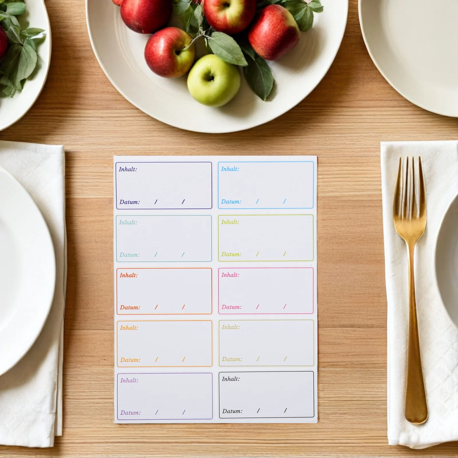 1000pcs Freezer Food Label Stickers Removable Waterproof Oil Resistant For Jars Containers Bags Meal Prep Pantry Kitchen Storage