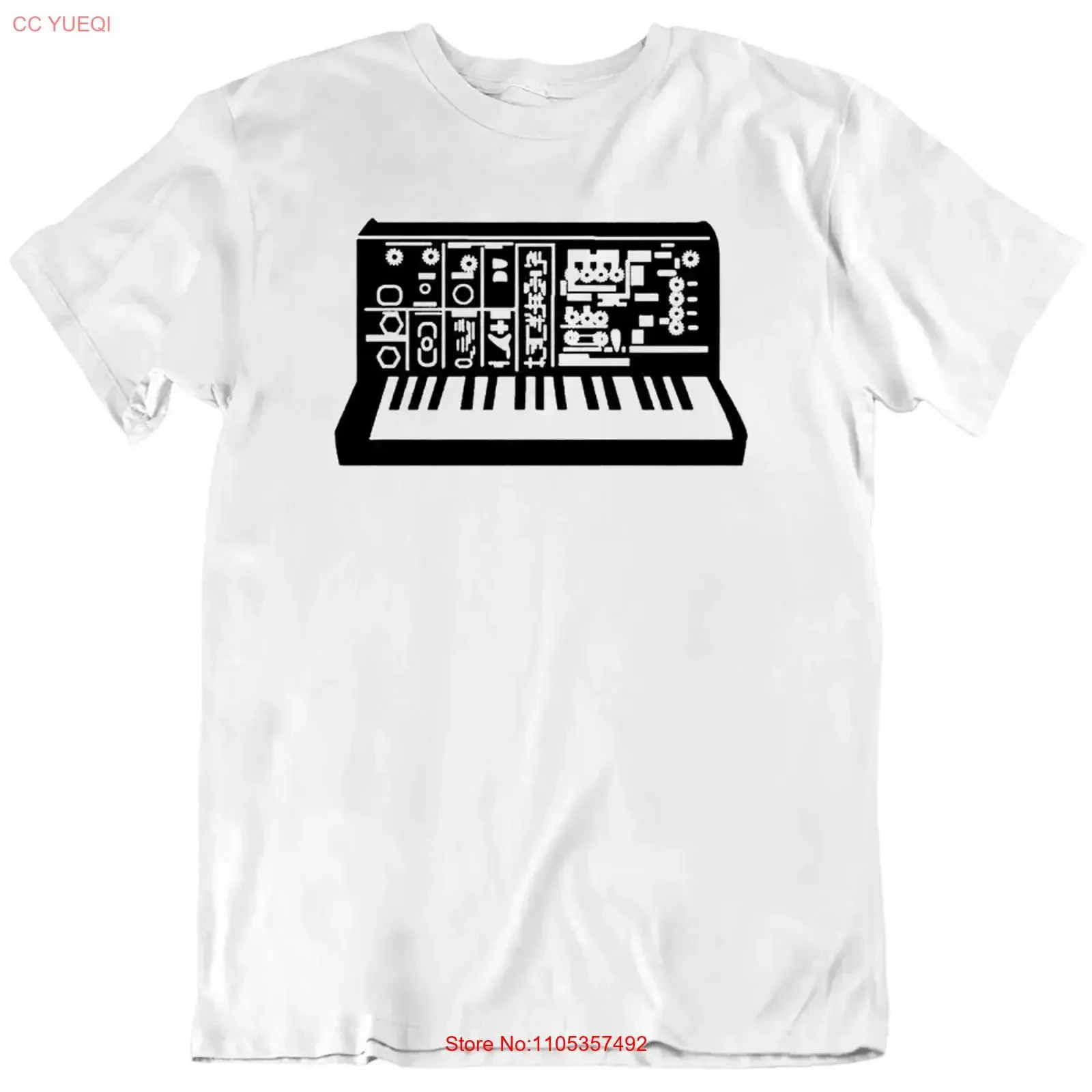 Synthesizer Korg Moog Analog Sun Ra Keyboard Piano Dance Dj T Shirt New vintage Washed Versatile Slightly homme Comfortable