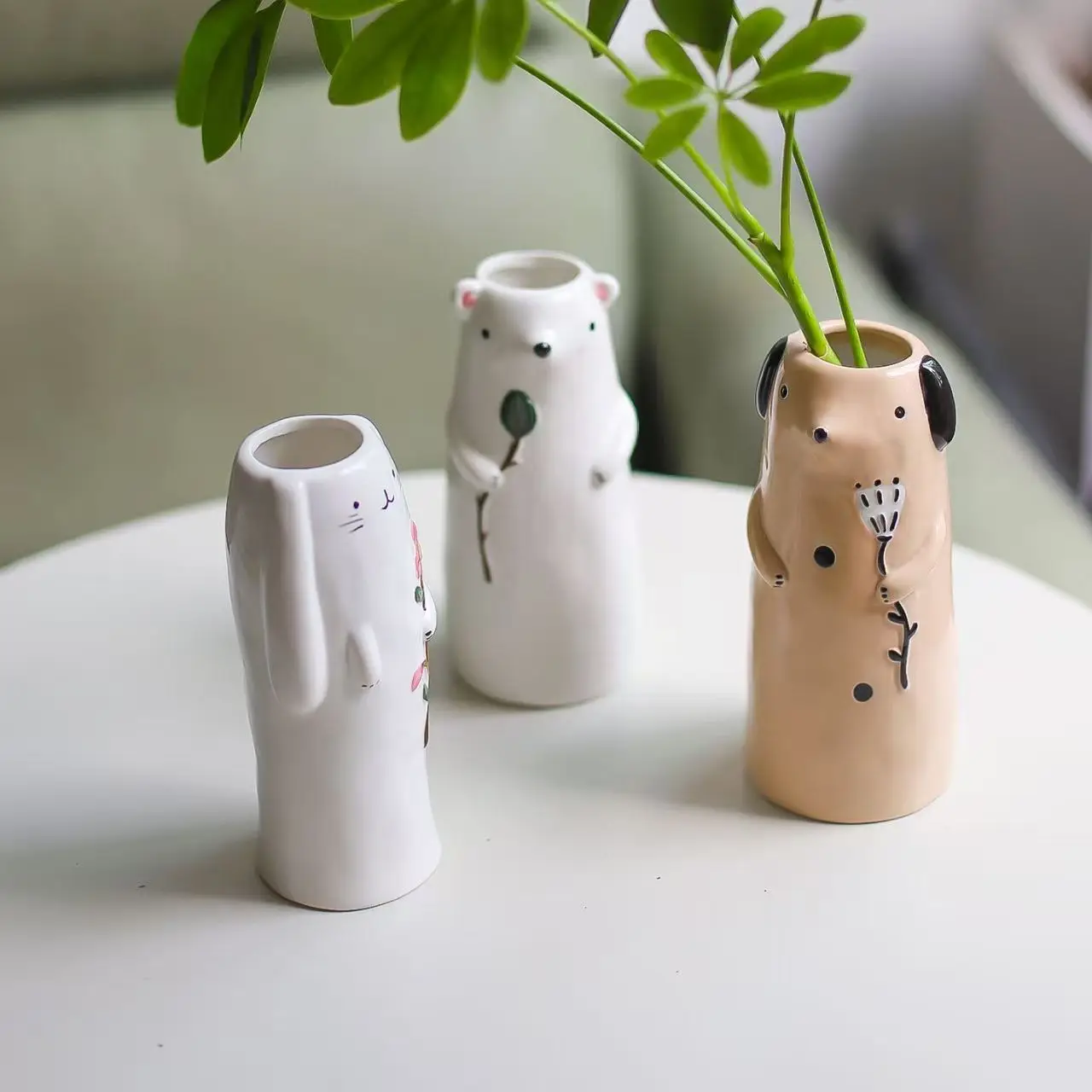 

Japanese Groceries Flower Arrangement Small Vase Ceramic Dry Flower Arrangement Creative Home Decoration Crafts