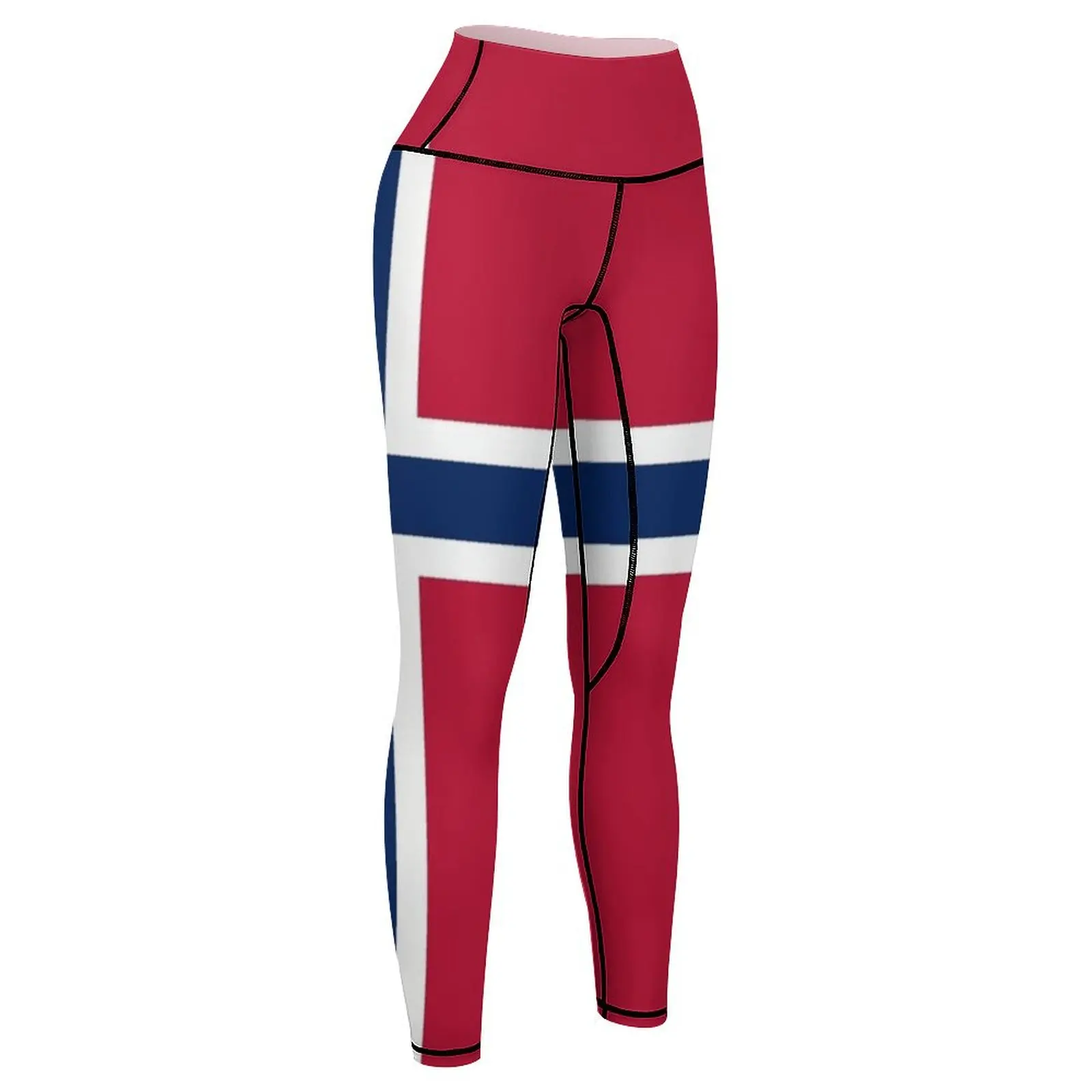 Bandiera della norvegia Leggings joggers per le donne sportwear gym womans Womens Leggings