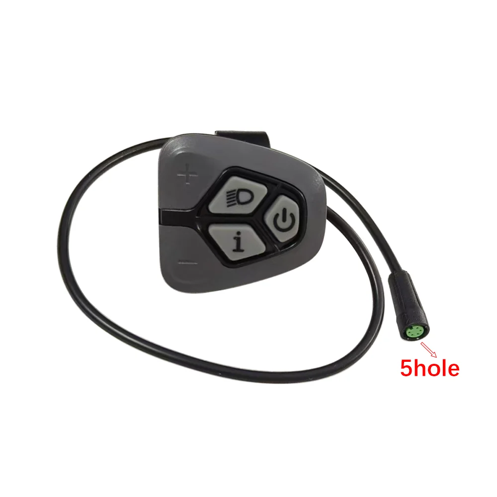 EBIKE K4 K5 Button 5-Hole for KEY DISP KD716 KD986 Display Screens Compatible with Various Models Bike Electronics Accessory