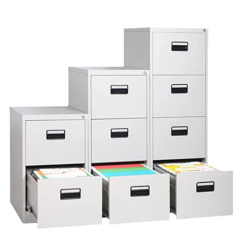 Staff office filing cabinet, iron sheet information cabinet A4FC hanging fishing drawer cabinet, vertical file, four bucket