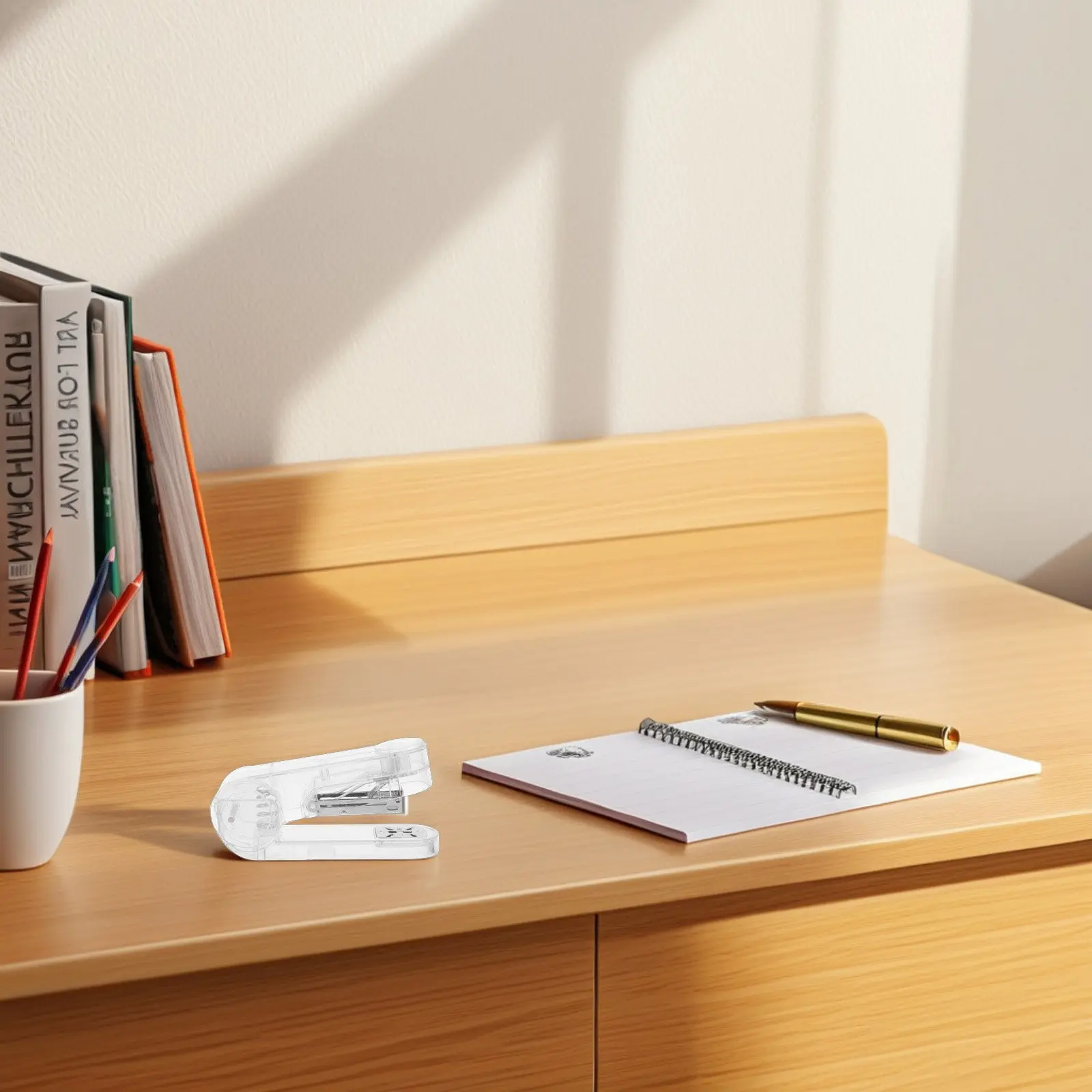 

1Set 360 Degree Rotating Clear Body Stapler Ideal for Various Angles Multipurpose Home Office Classroom Use Novelty Stapler