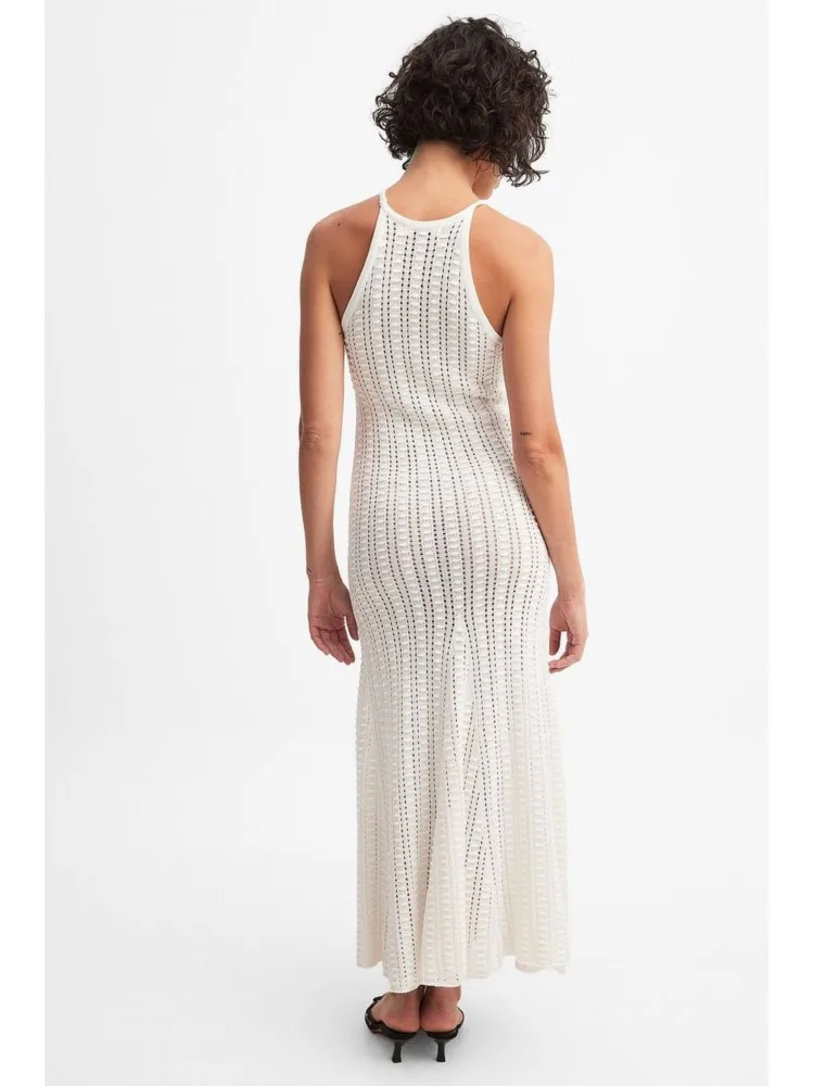 Sexy Knit Cut Out Spaghetti Strap Bodycon Beach Maxi Dress Summer Women's Holiday Club Party Outfit Swimsuit Cover Up Dresses