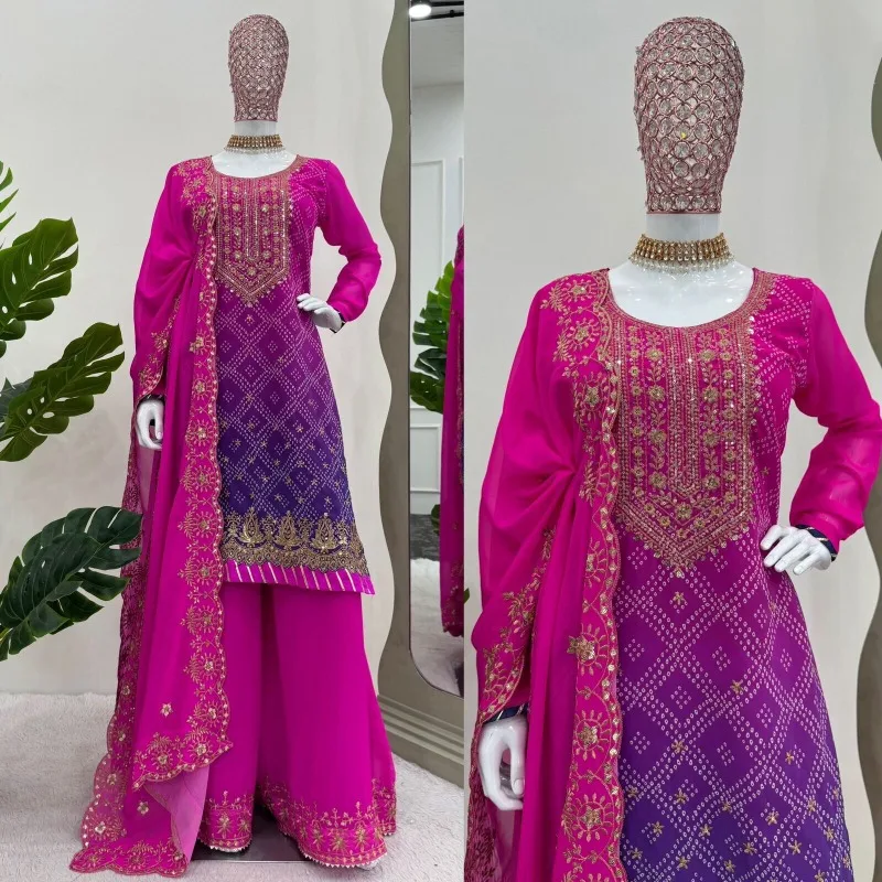 

Designer India Pakistan Salwar Kameez Bollywood Dress Party Suit Wedding