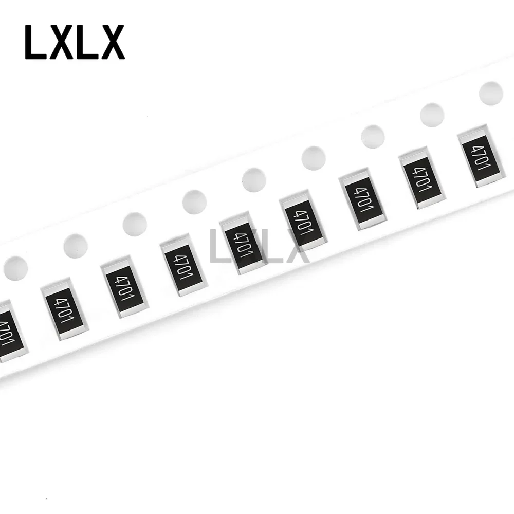 Chip de película de alta precisión 100, resistencias de 0ohm - 10M Ohm 1/4W 1206, resistencia fija 1%, 0,01, 0,22, 4R7, 100, 220, 1K, 10K, 330 K,