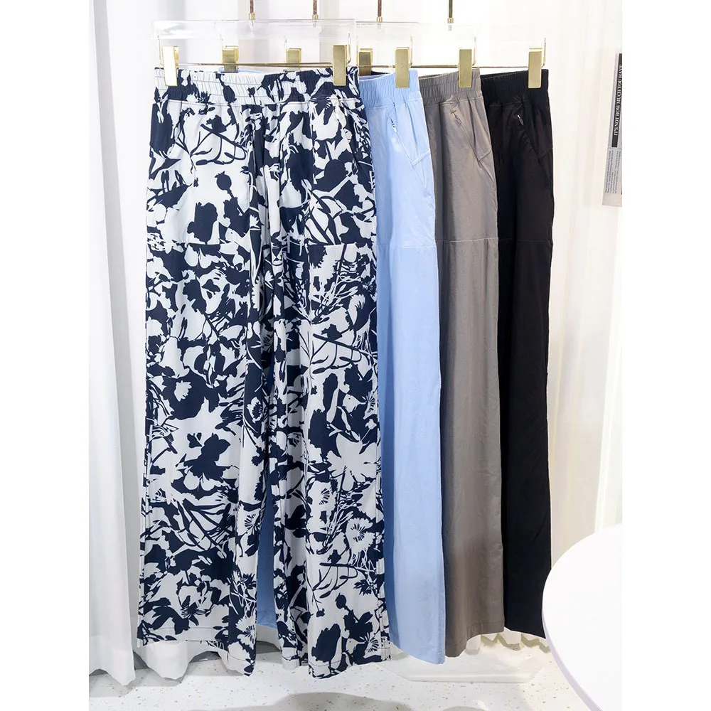

‌Printed Yoga Pants Women‌ - Flowy Wide Leg Workout Pants with Breathable Print For Gym, Running & Casual Wear Loose Trousers