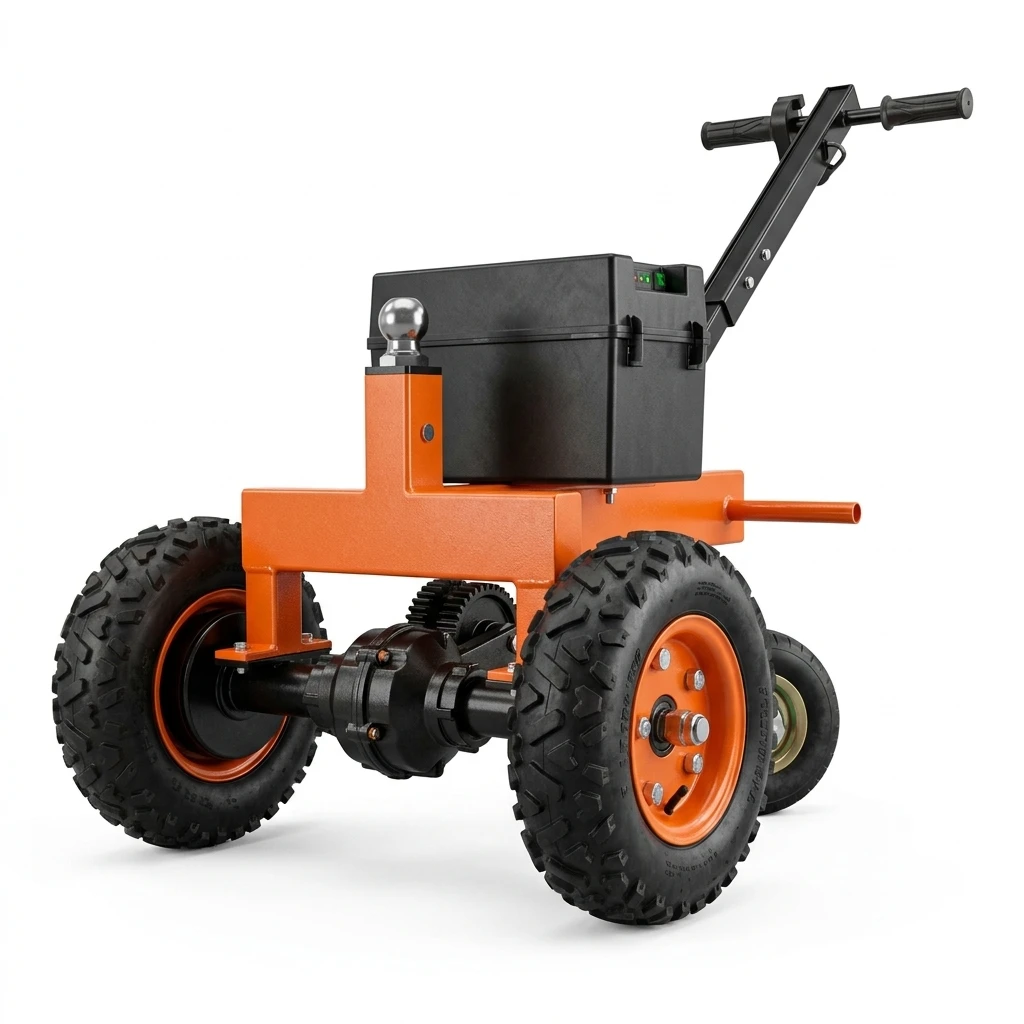 High-Capacity Electric Trailer Dolly, 1300kg 500w 24v Power Tug, Adjustable Hitch, for RV, Caravan, Boat, Camping, Reliable Tug