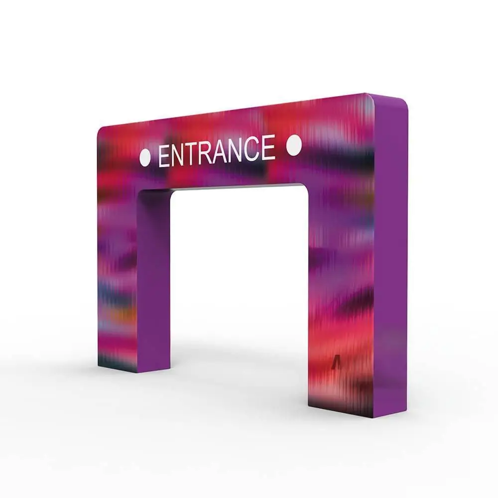 Whole Sale Sport Events Advertising  Arch With Aluminum Frame Silver Straight Shape Portable Easy Assembly Durable Reusable