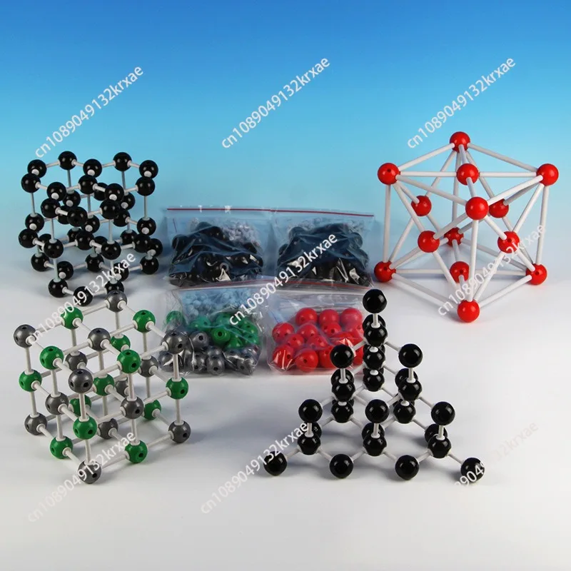 301 accessories Crystal structure model 4-piece set, diamond, graphite, sodium chloride, copper face center